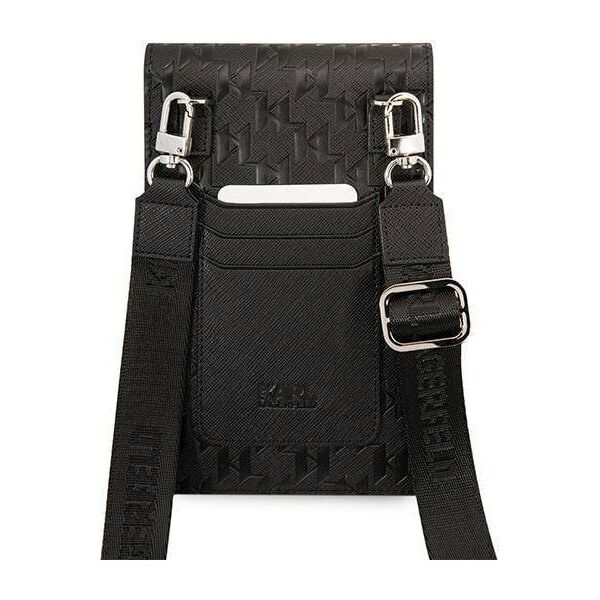 Bag Karl Lagerfeld Monogram Plate (KLWBSAMSMK) black 3666339051778