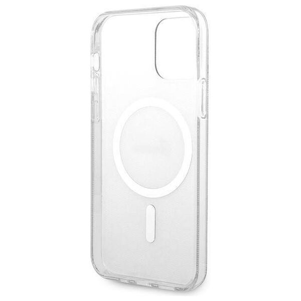 Original Case IPHONE 12 / 12 PRO Guess Hardcase 4G Print MagSafe + Wireless Charger (GUBPP14MH4EACSB) black 3666339102777