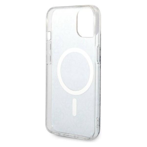 Original Case IPHONE 14 Guess Hardcase 4G Print MagSafe + Wireless Charger (GUBPP14XHJEACSA) blue 3666339102968
