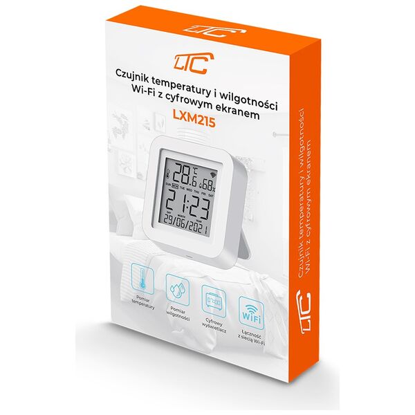 Temperature and humidity sensor, SMART Tuya/WIFI weather station LTC 5902270781205