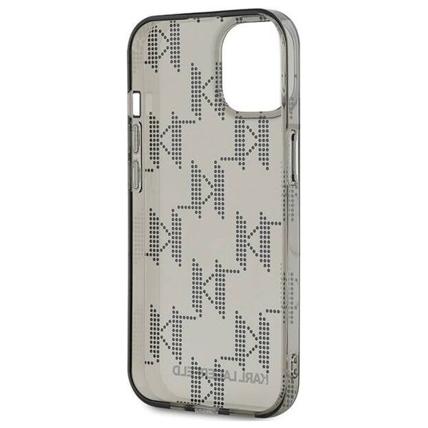 Original Case IPHONE 13 / 14 / 15 Karl Lagerfeld Hardcase IML Mono KL Pattern & Cord (KLHCP15SHKDPNSK) black 3666339258245
