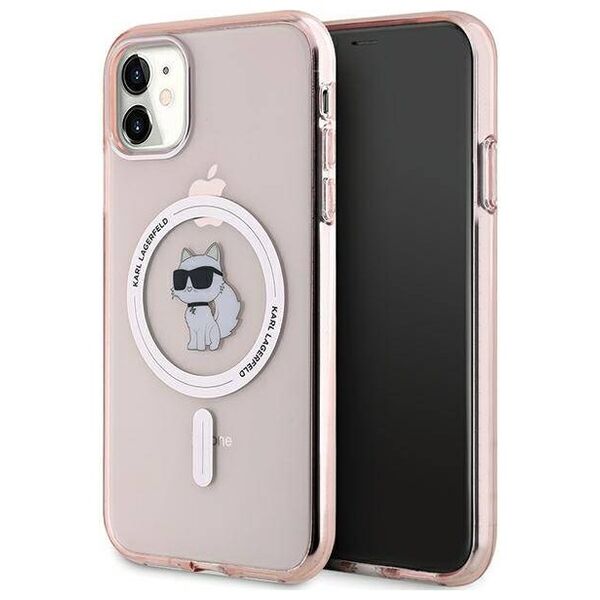 Original Case IPHONE 11 / XR Karl Lagerfeld Hardcase IML Choupette MagSafe (KLHMN61HFCCNOP) pink 3666339162436