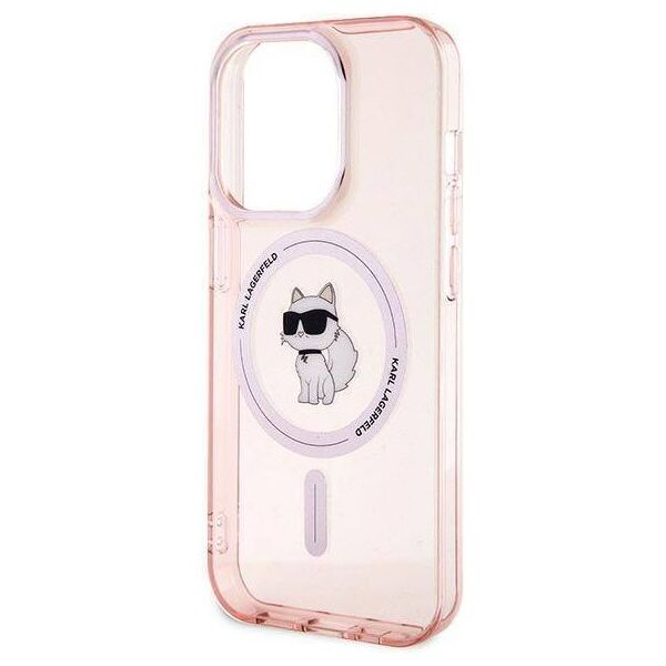 Original Case IPHONE 14 PRO MAX Karl Lagerfeld Hardcase IML Choupette MagSafe (KLHMP14XHFCCNOP) pink 3666339162504
