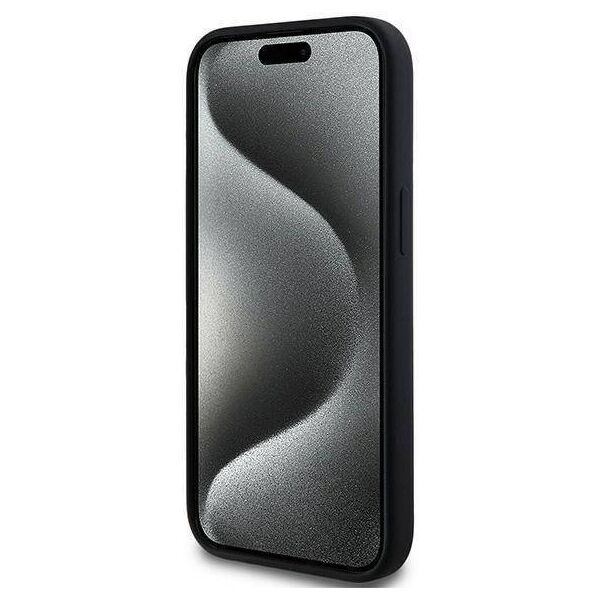 Original Case IPHONE 13 / 14 / 15 Karl Lagerfeld Hardcase Silicone Karl & Choupette Magsafe (KLHMP15SSCMKCRHK) black 3666339254049