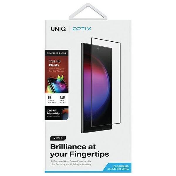 Tempered Glass 5D SAMSUNG GALAXY S24 ULTRA UNIQ Optix Vivid with Applicator 8886463688137