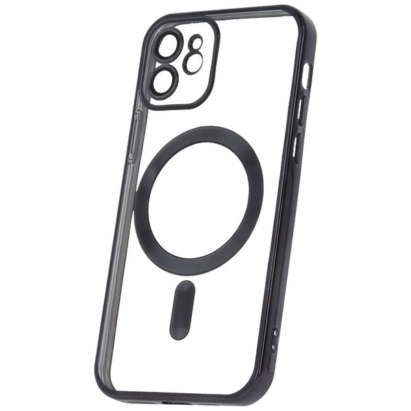Color Chrome Mag - Apple iPhone 14 Pro (6.1) kameravédős, MagSafe tok fekete 5900495070593