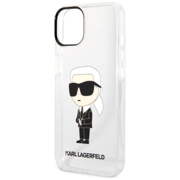 Karl Lagerfeld IML Ikonik NFT Apple iPhone 14 Plus (6.7) hátlapvédő tok átlátszó (KLHCP14MHNIKTCT) 3666339087098
