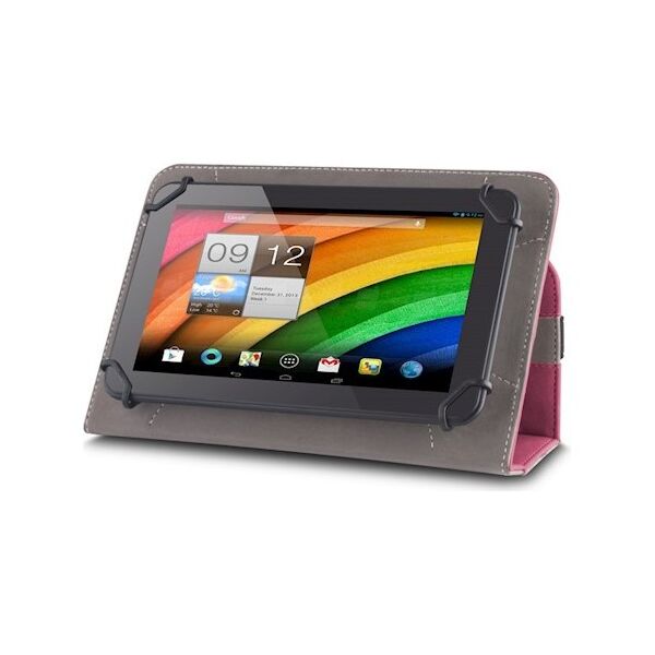 Univerzális 7-8&quot; kinyitható műbőr tablet tok piros 5900495371393