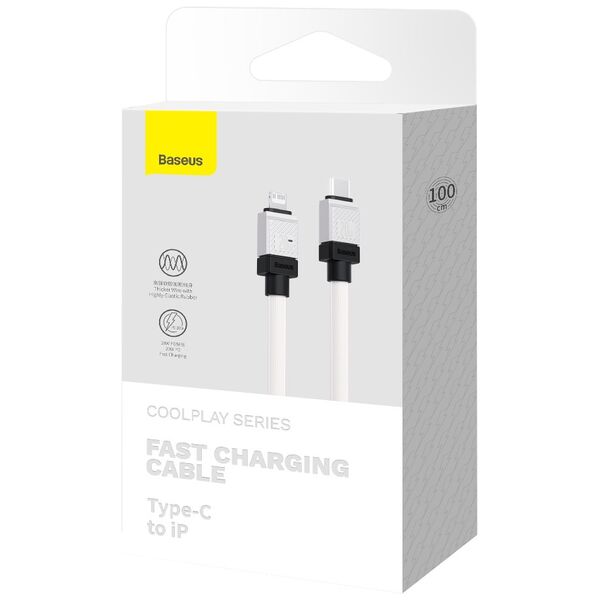 Baseus cable CoolPlay USB-C - Lightning 1m 20W white 6932172626570