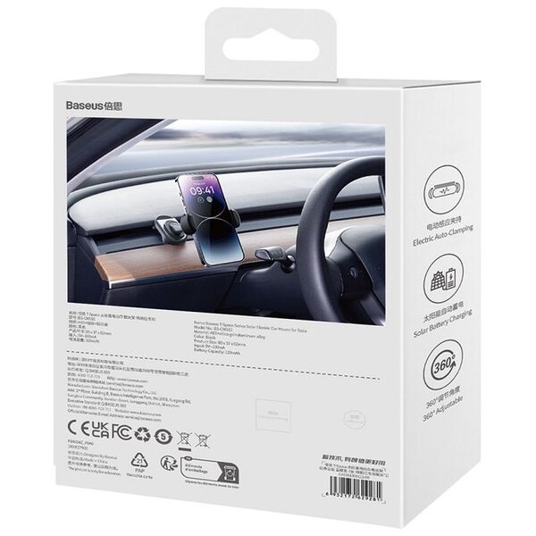 Baseus car holder T-Space black for air vent solar 6932172629281