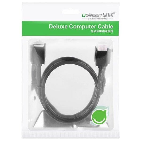 HDMI male to HDMI female cable UGREEN HD107, FullHD, 3D, 0.5m (black) 6957303811403