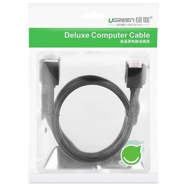 HDMI male to HDMI female cable UGREEN HD107, FullHD, 3D, 2m (black) 6957303811427