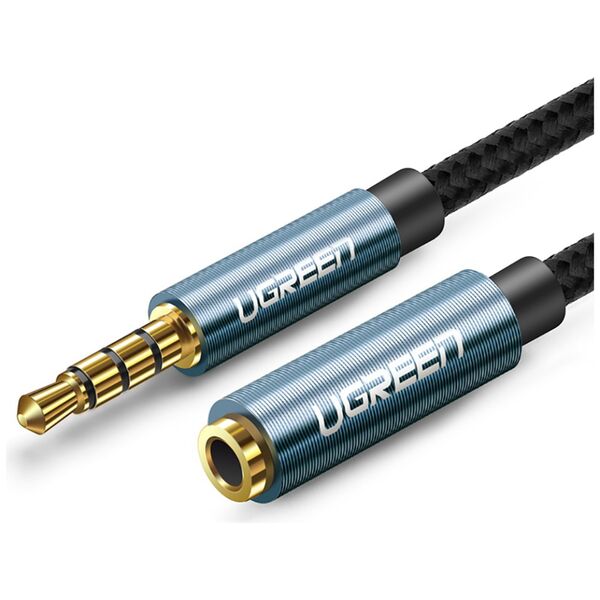 Ugreen adapter cable extension AUX mini jack 3.5 mm 1.5m blue (AV118)