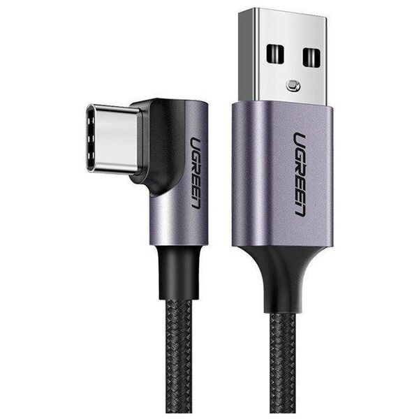 Angular USB-C cable UGREEN US284, 3A , 2m (black) 6957303859429
