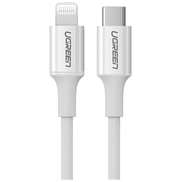 Cable Lightning to USB-C UGREEN 3A US171, 1.5m (white) 6957303867486