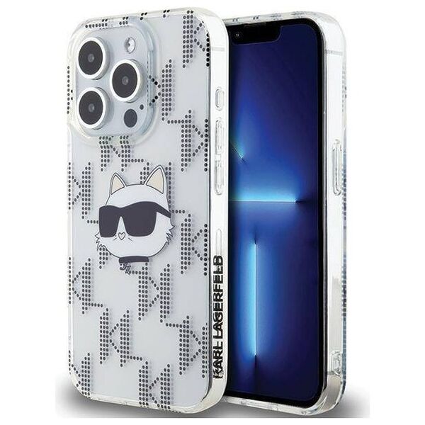 Original Case APPLE IPHONE 15 PRO MAX Karl Lagerfeld Hardcase IML Choupette MagSafe (KLHCP15XHKLPCHT) transparent 3666339286316