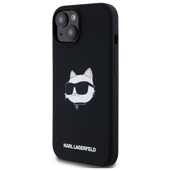 Original Case IPHONE 13 / 14 / 15 Karl Lagerfeld Hardcase Crossbody IML Karl Head MagSafe (KLHMP15SSCHPPLK) black 3666339257262