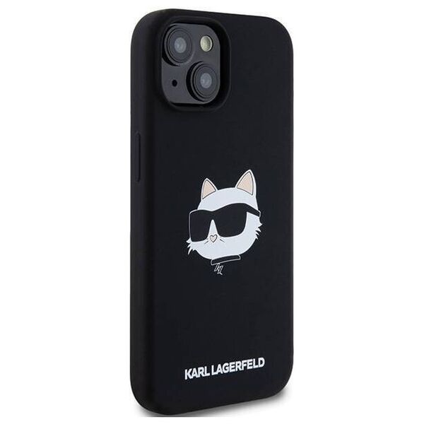 Original Case IPHONE 13 / 14 / 15 Karl Lagerfeld Hardcase Crossbody IML Karl Head MagSafe (KLHMP15SSCHPPLK) black 3666339257262