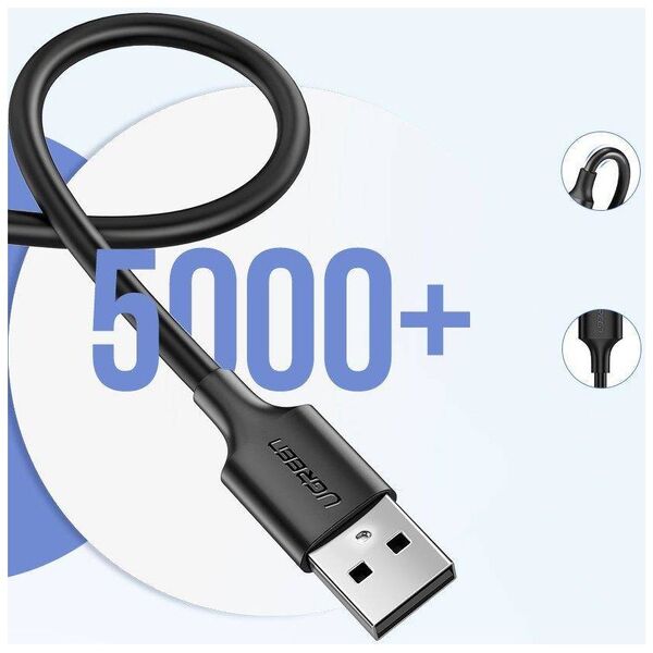 UGREEN micro USB Cable QC 3.0 2.4A 1.5m (Black) 6957303861378