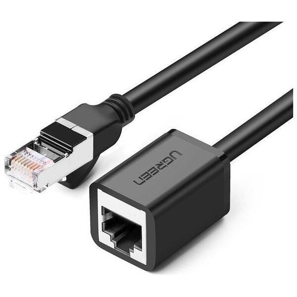 UGREEN Cat 6 FTP Ethernet RJ45 Extension Male/Female PatchCords with Shielding 3m (black) 6957303882823