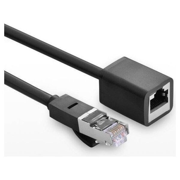 UGREEN Cat 6 FTP Ethernet RJ45 Extension Male/Female PatchCords with Shielding 3m (black) 6957303882823