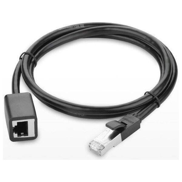 UGREEN Cat 6 FTP Ethernet RJ45 Extension Male/Female PatchCords with Shielding 3m (black) 6957303882823
