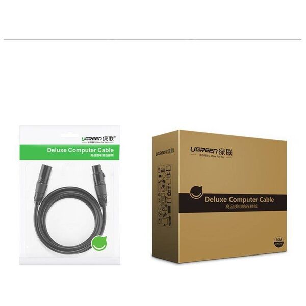 UGREEN AV130 XLR female to XLR male cable - 2m (black) 6957303802432
