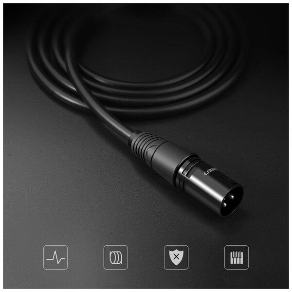 UGREEN AV130 XLR female to XLR male cable - 2m (black) 6957303802432