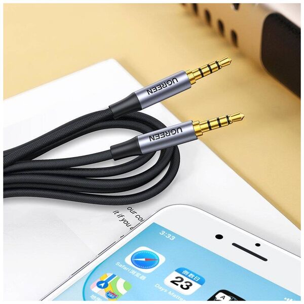 UGREEN AV183 Mini jack cable 3.5mm, AUX, 3m (black) 6957303827855