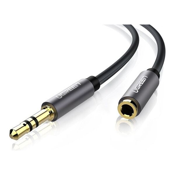 UGREEN AV118 AUX jack audio extender 3.5 mm 5m (black) 6957303815388