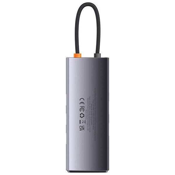 Hub 7in1 Baseus Metal Gleam Series, USB-C to 3x USB 3.0 + HDMI + USB-C PD + VGA + Ethernet RJ45 6932172608248