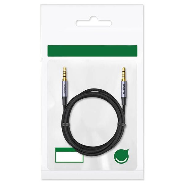 UGREEN AV183 Mini jack cable 3.5mm, AUX, 2m (black) 6957303827824