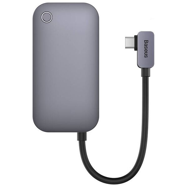 Hub 4in1 Baseus PadJoy Series USB-C to USB 3.0 + HDMI + USB-C PD + jack 3.5mm (Grey) 6932172613945