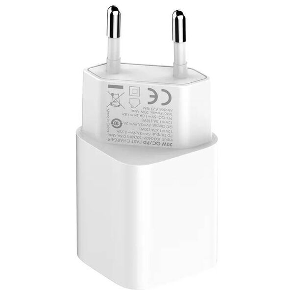 MFi wall charger LDNIO A2318M, USB-C+USB, USB-C to Lightning 20W 6933138700471