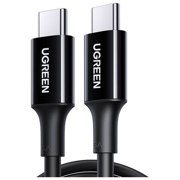 UGREEN US300 USB-C cable to USB-C, 100W, 5A, 1m (black) 6957303883714
