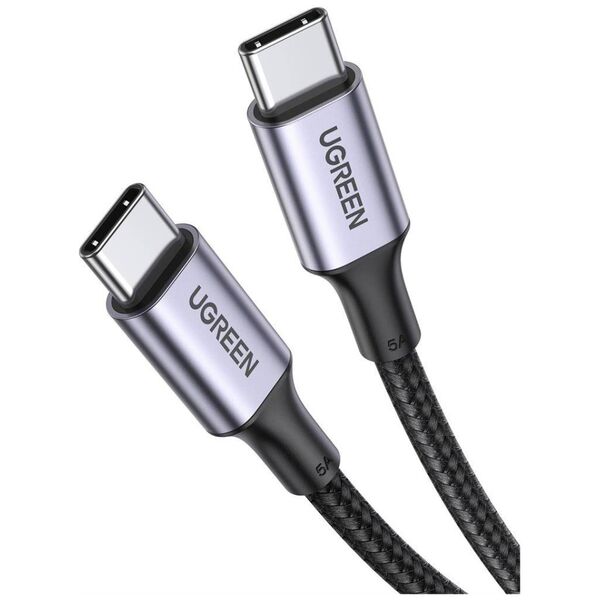 UGREEN US316 Type C to Type C Cable, 100W, 2m (black) 6957303805235