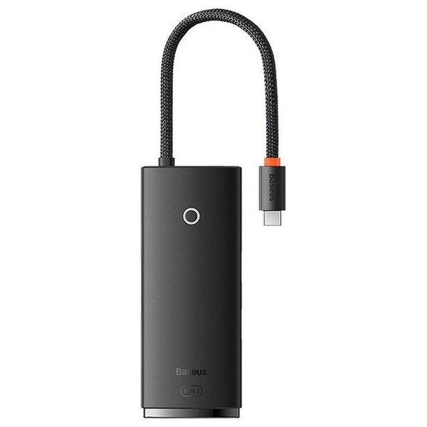 Hub Baseus OS Lite 6-Port (Type-C to HDMI+USB3.0*2+PD+SD/TF) (black 6932172628376