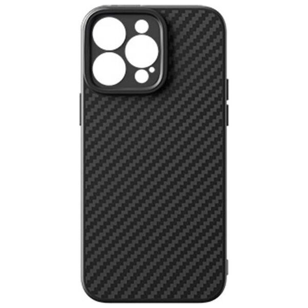 Case + Tempered Glass APPLE IPHONE 15 PRO Baseus Synthetic Fiber black 6932172645328