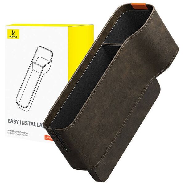 Car storage box Baseus OrganizeFun (brown) 6932172641733