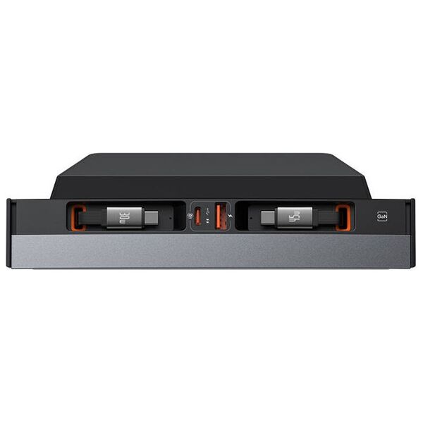 Hub Baseus T-Space with USB-C to USB-C cables for Tesla Cars (black) 6932172654160