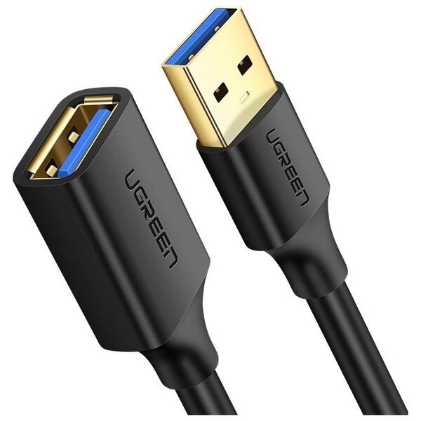 Ugreen cable cord extension adapter USB 3.0 (female) - USB 3.0 (male) 2 m black (US129 10373)