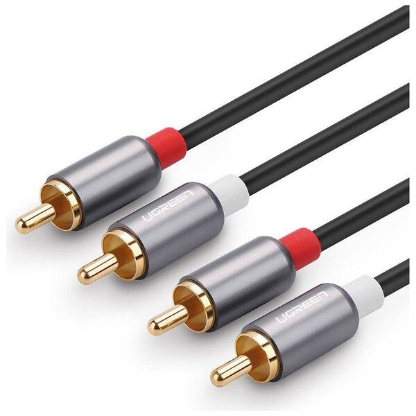 UGREEN 2RCA (Cinch) to 2RCA (Cinch) Cable 5m (black) 6957303815203