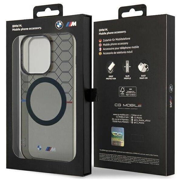 Original Case IPHONE 13 / 13 PRO BMW Pattern MagSafe (BMHMP13LHGPK) gray 3666339122164