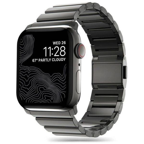 Strap for APPLE WATCH 4 / 5 / 6 / 7 / 8 / 9 / SE / ULTRA 1 / 2 (42 / 44 / 45 / 49 MM) Tech-Protect Steelband black 5906302300075