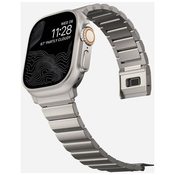 Strap for APPLE WATCH 4 / 5 / 6 / 7 / 8 / 9 / SE / ULTRA 1 / 2 (42 / 44 / 45 / 49 MM) Tech-Protect Steelband Titanium 5906302300501