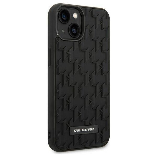 Original Case IPHONE 14 PLUS Karl Lagerfeld Hardcase 3D Monogram black 3666339085339