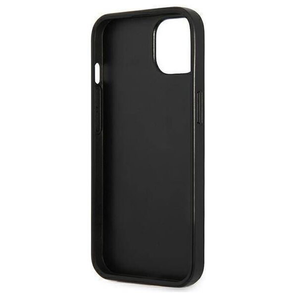 Original Case IPHONE 14 PLUS Guess Hardcase Saffianotriangle Logo (GUHCP14MPSATLG) silver 3666339065454
