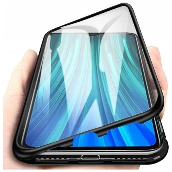 Case SAMSUNG GALAXY S23 Double Magnetic 360° Aluminum and Tempered Glass black 5904161131724