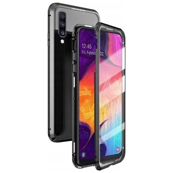 Case SAMSUNG GALAXY S23 Double Magnetic 360° Aluminum and Tempered Glass black 5904161131724
