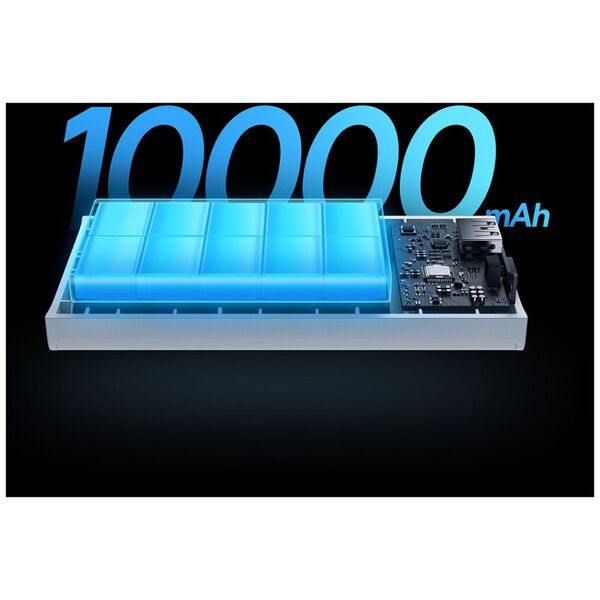 Power bank Baseus Adaman 2, 10000mAh, 30W, With Type-C cable, White - 87092 έως 12 άτοκες Δόσεις